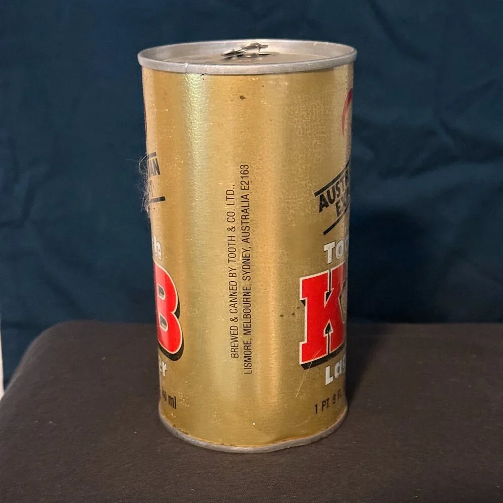 Australian Export Tooths KB Lager steel vintage  beer can